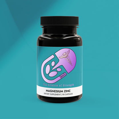 DirkX Magnesium Zinc: Strength, Vitality, and Peak Wellness! (90 Capsules)