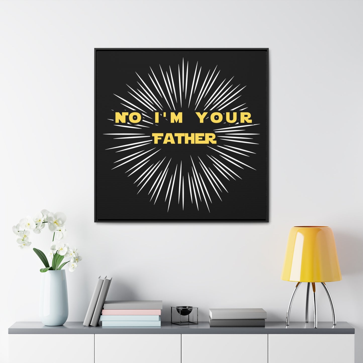 Star Wars Inspired No I'm Your Father Gallery Canvas Wraps, Square Frame