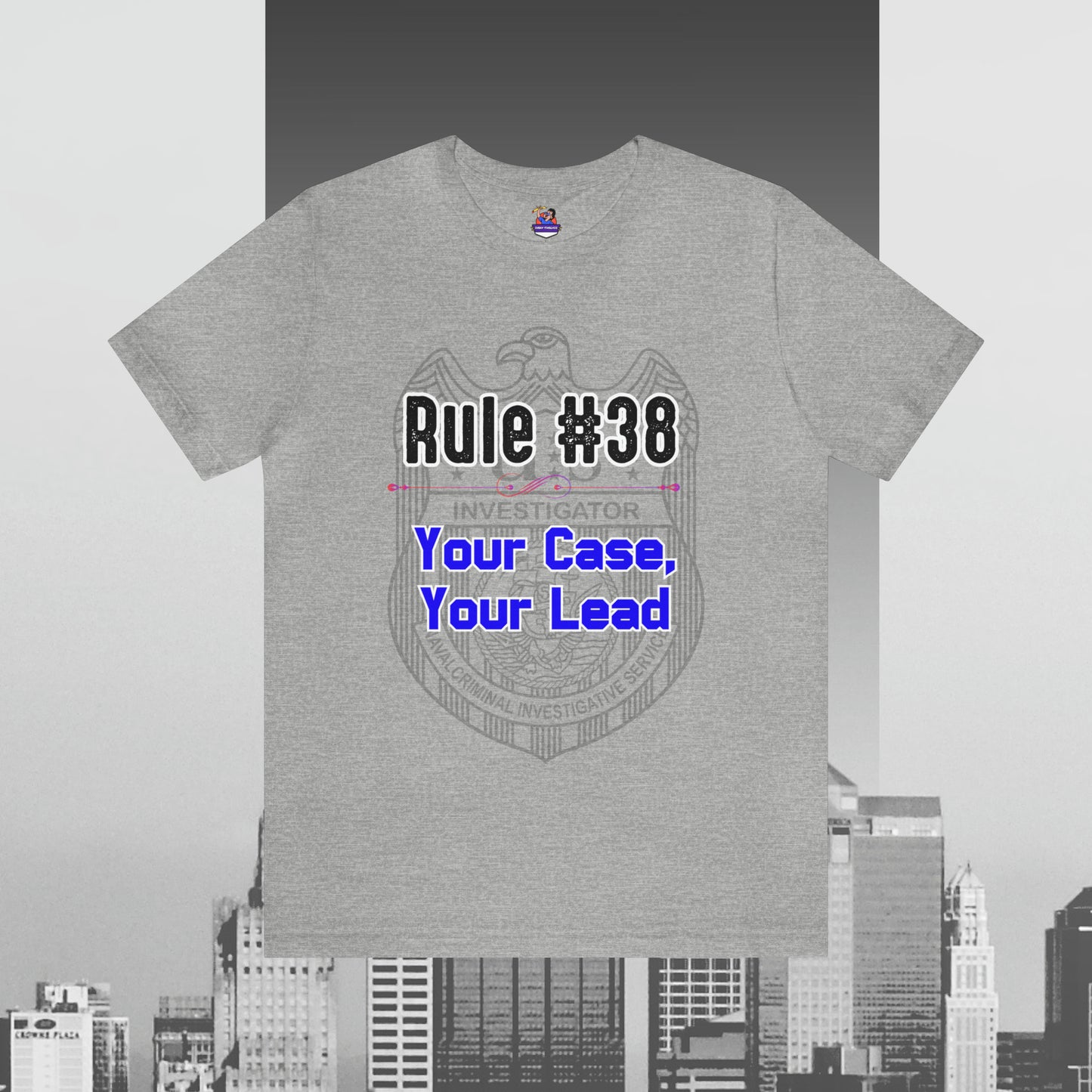 Rules of Gibbs #38 Your Case, Your Lead Unisex Jersey Short Sleeve Tee