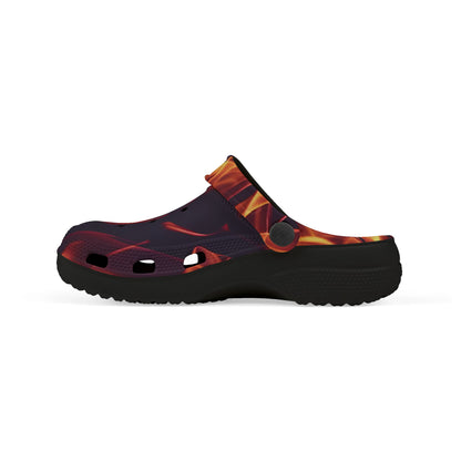 Kids Flame-Pattern, Fun Kids Footwear, Summer Clogs, Outdoor Slip-Ons, Unique Play Shoes, Birthday Gift Idea