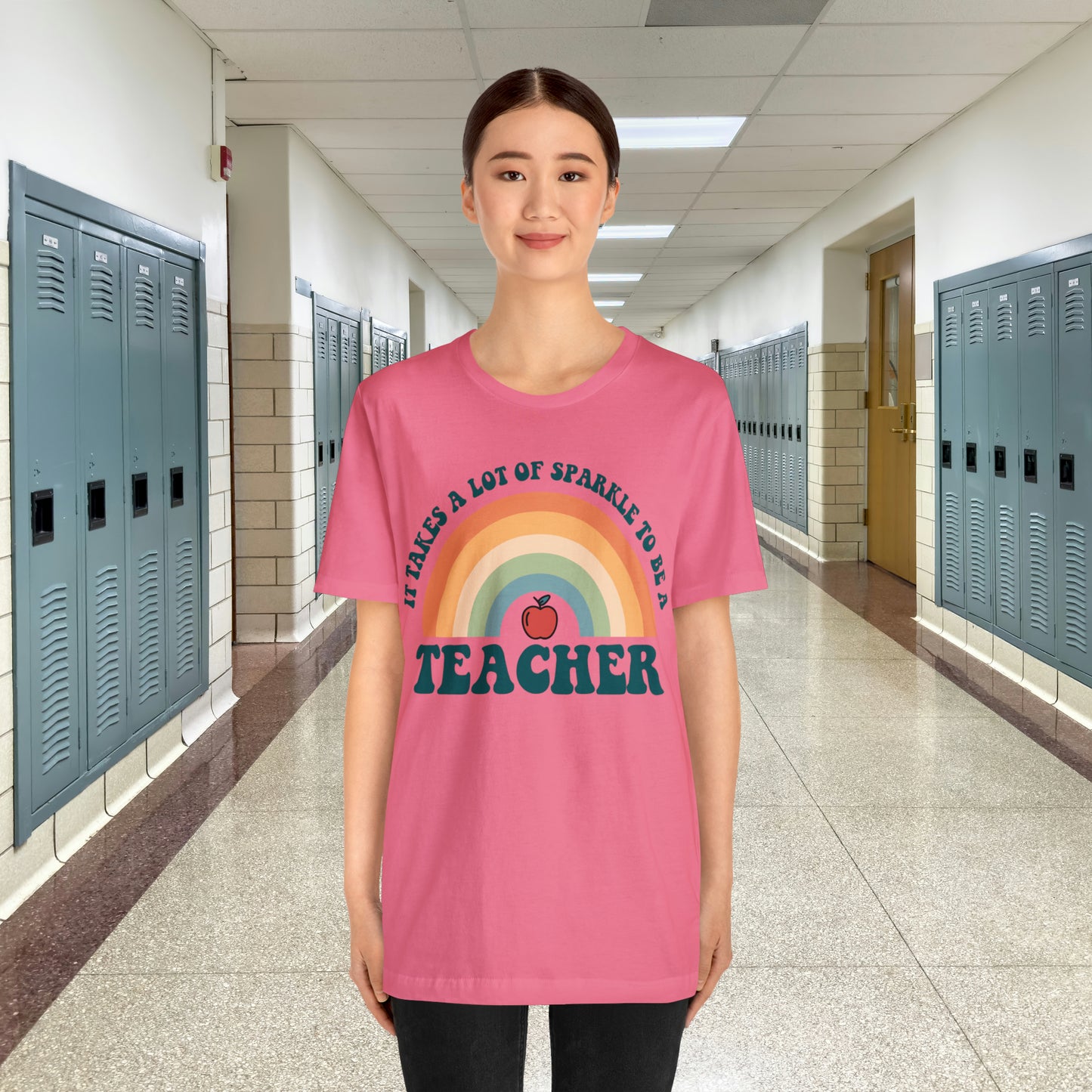 It takes alot of Sparkle to be a Teacher Unisex Jersey Short Sleeve Tee