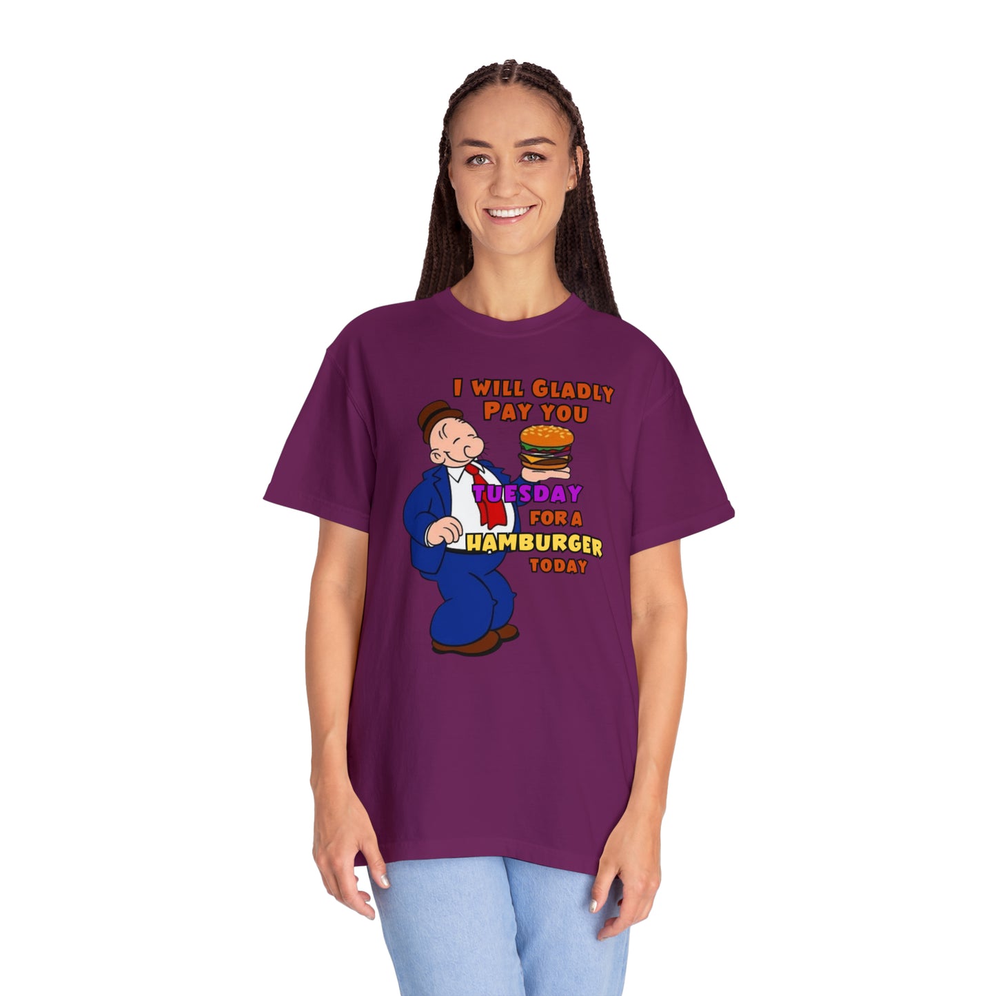 Popeye's Friend Wimpy "Gladly Pay You Tuesday" Unisex Garment-Dyed T-shirt