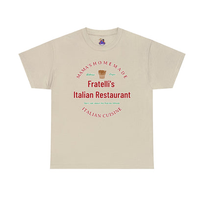Fratelli's Italian Restaurant Unisex Heavy Cotton Tee Fratelli's Goonies Tee Movie Magic Fashion Comedy Goonies Nostalgia