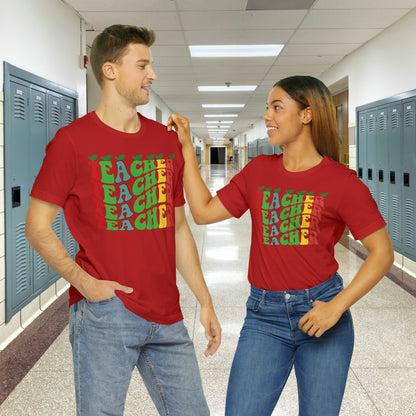 Colorful Teacher Unisex Jersey Short Sleeve Tee