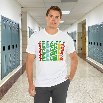 Colorful Teacher Unisex Jersey Short Sleeve Tee