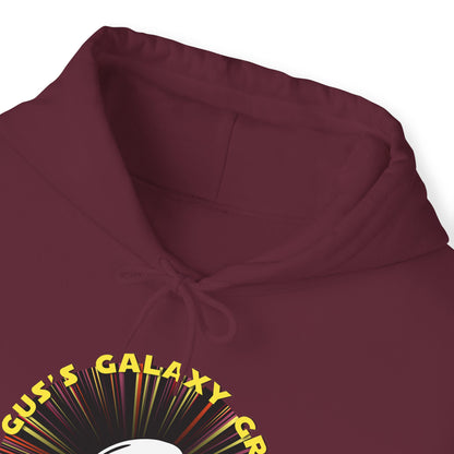 Gus's Galaxy Grill Unisex Heavy Blend™ Hooded Sweatshirt Hooded Hilarity, Galactic Gastro Couture, Intergalactic Apparel