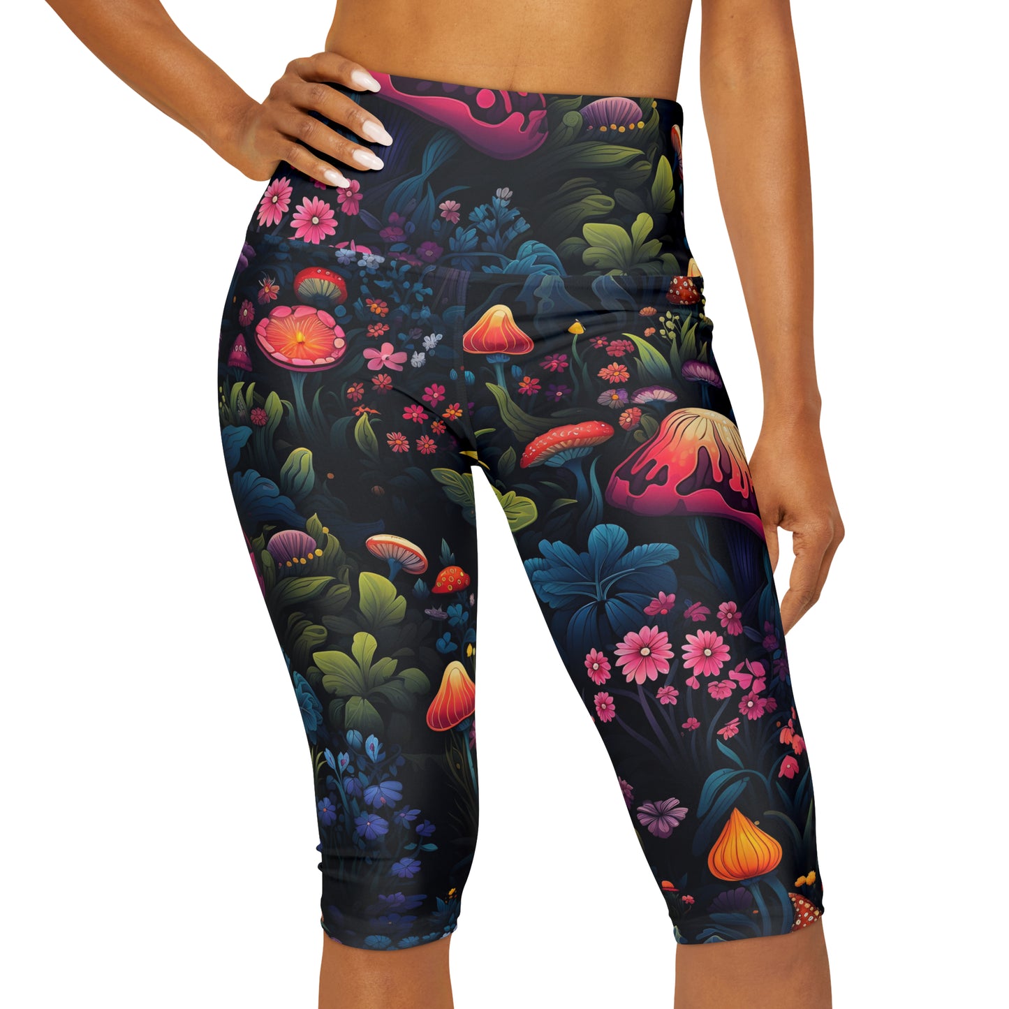 Fairy Tale Magical Forest Yoga Capri Leggings (AOP)