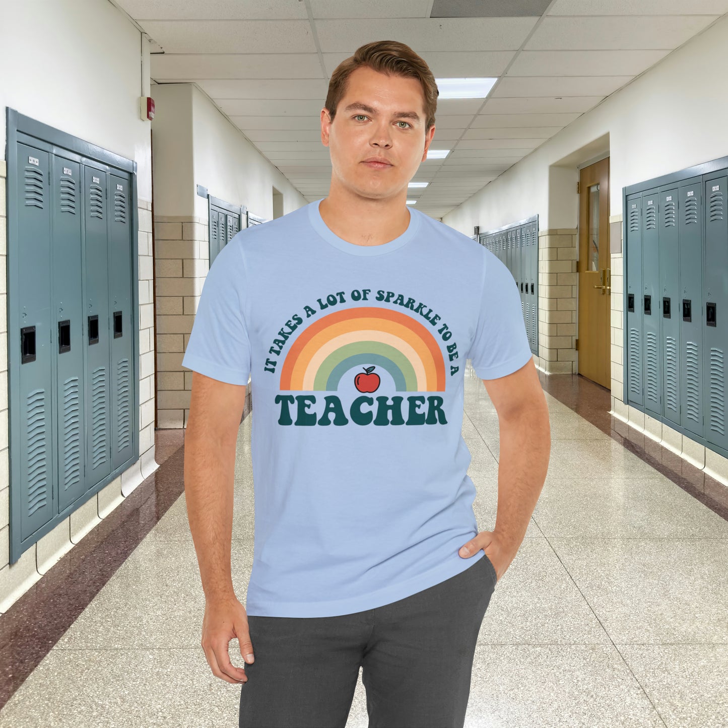 It takes alot of Sparkle to be a Teacher Unisex Jersey Short Sleeve Tee