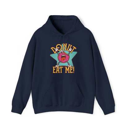 "DirkyThreadz Donut Panic Hoodie - Quirky Cartoon Design for Fun Style"