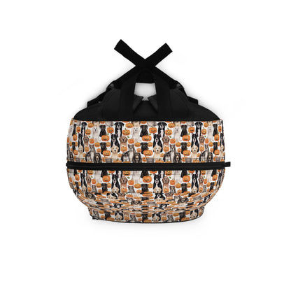 Halloween Dogs and Pumpkins Back to School Backpack Gifts for Him Gifts for Her