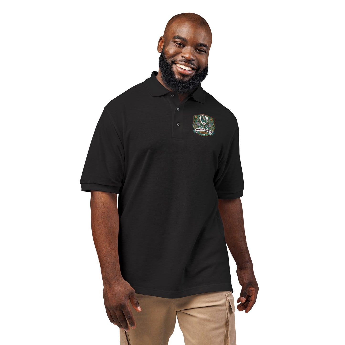 Paddle Daddy Country Club Polo  Embroidered Unisex Elegance for the Ironically Elite