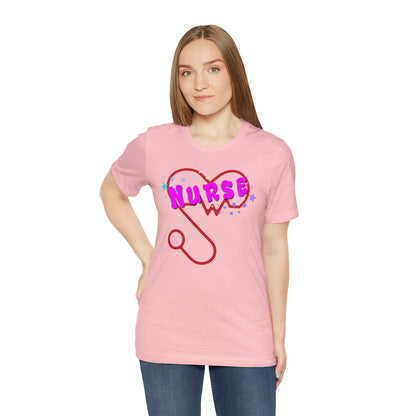 Nurse Love Unisex Jersey Tee Bella+Canvas 3001 Healthcare Gift Medical Students, Soft Fabric, Various Sizes Available