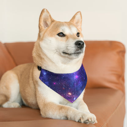 Purple Beyond the Stars Outer Space Out of this World Pet Bandana Collar