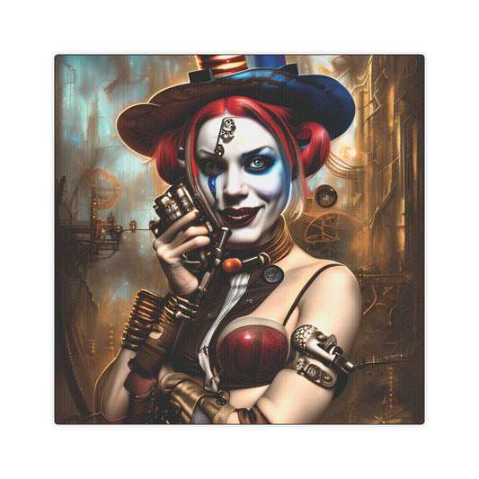 Hyper Realistic Steampunk Harley Quinn Canvas Photo Tile