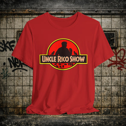 Uncle Rico Show T-Shirt — Retro Jurassic Parody Tee