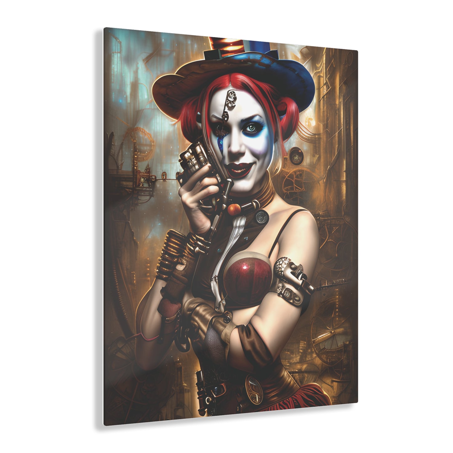 Hyper Realistic Steampunk Harley Quinn Acrylic Prints