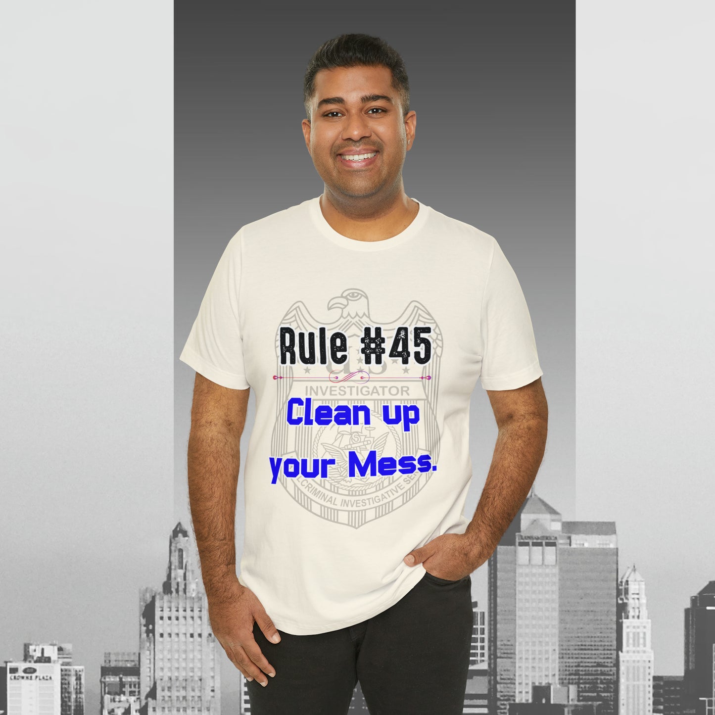 Rules of Gibbs #45 Clean up your Mess Unisex Jersey Short Sleeve Tee