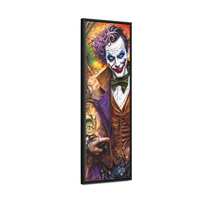 Steampunk-Joker-Hearts-Tribal-Fractal Gallery Canvas Wraps, Vertical Frame