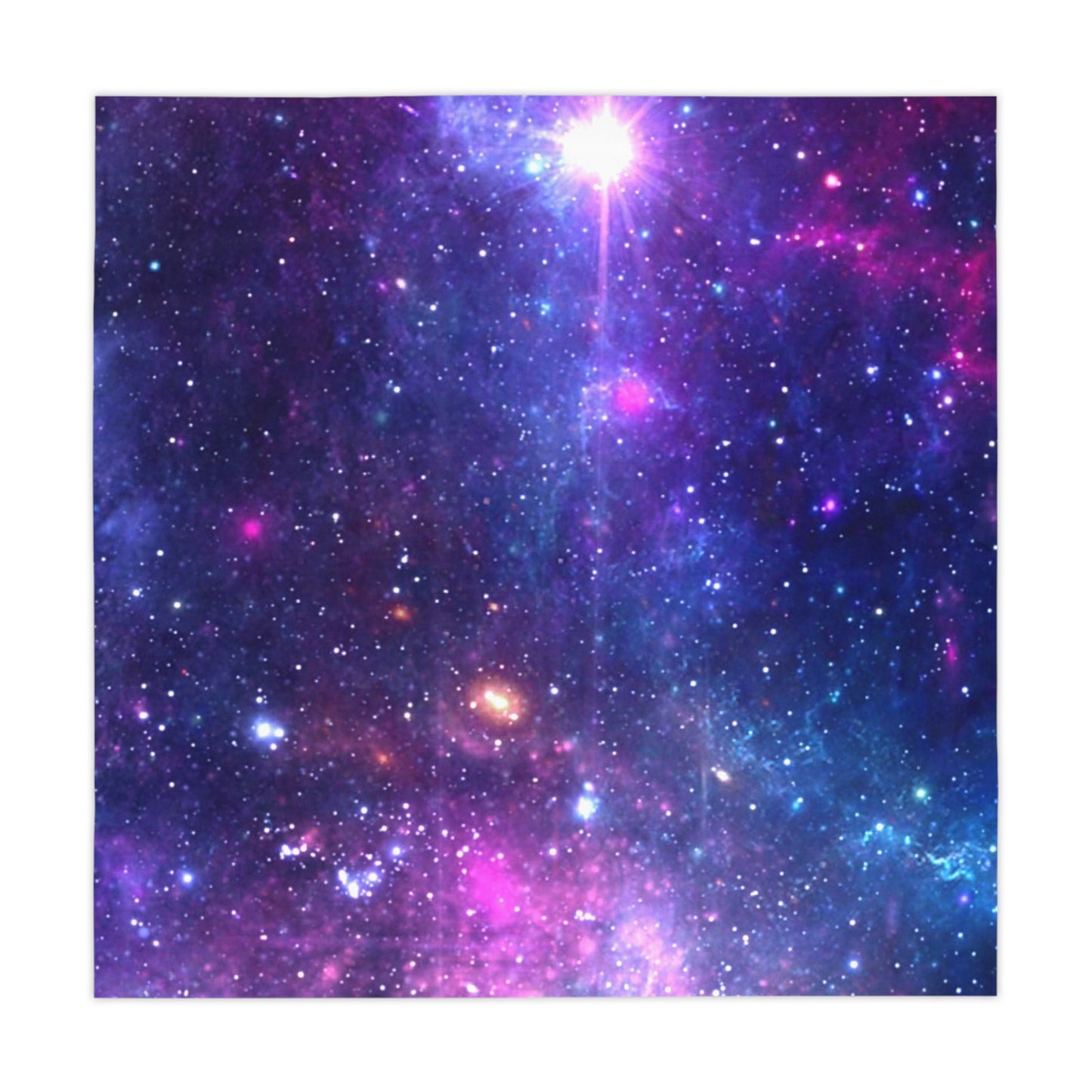 Purple Beyond the Stars Outer Space Out of this World Tablecloth