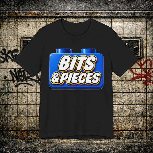 Bits & Pieces Graphic Tee One Size Fits All… Jokes?”