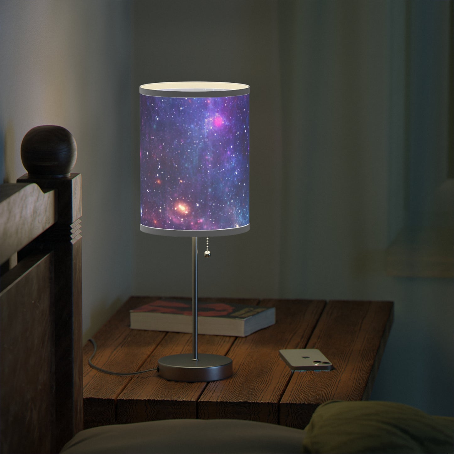 Purple Beyond the Stars Outer Space Out of this World Lamp on a Stand, US|CA plug