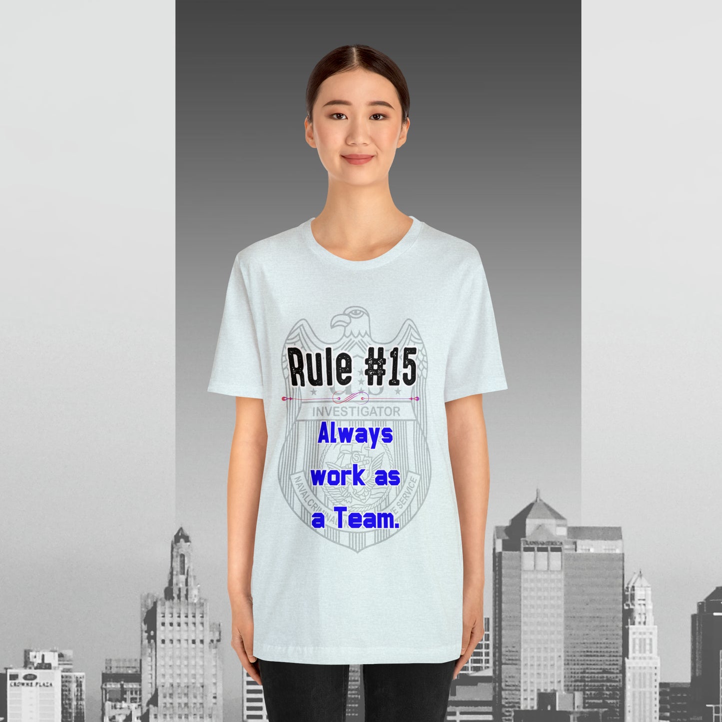 Rules of Gibbs #15 Always work as a Team Unisex Jersey Short Sleeve Tee