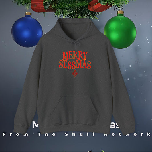 Merry Sessmas Hoodie – Festive "Skol" Holiday Graphic Sweatshirt