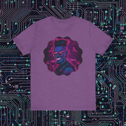 The Future is now Cyber Punk Guy Unisex Jersey Short Sleeve Tee
