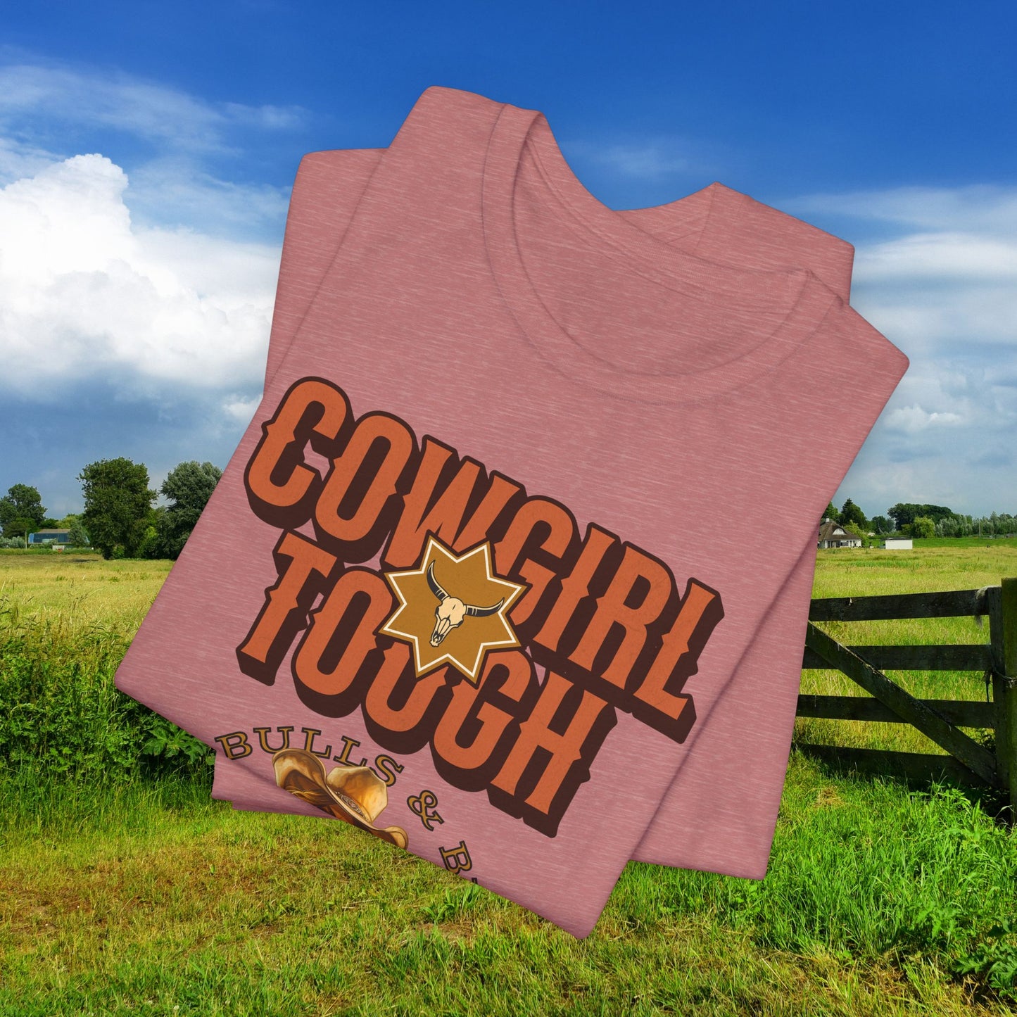 Cowgirl Tough T-Shirt | Country Style Tee for Rodeo Lovers, Gift for Cowboys, Western Apparel, Casual Wear, Farm & Ranch Life