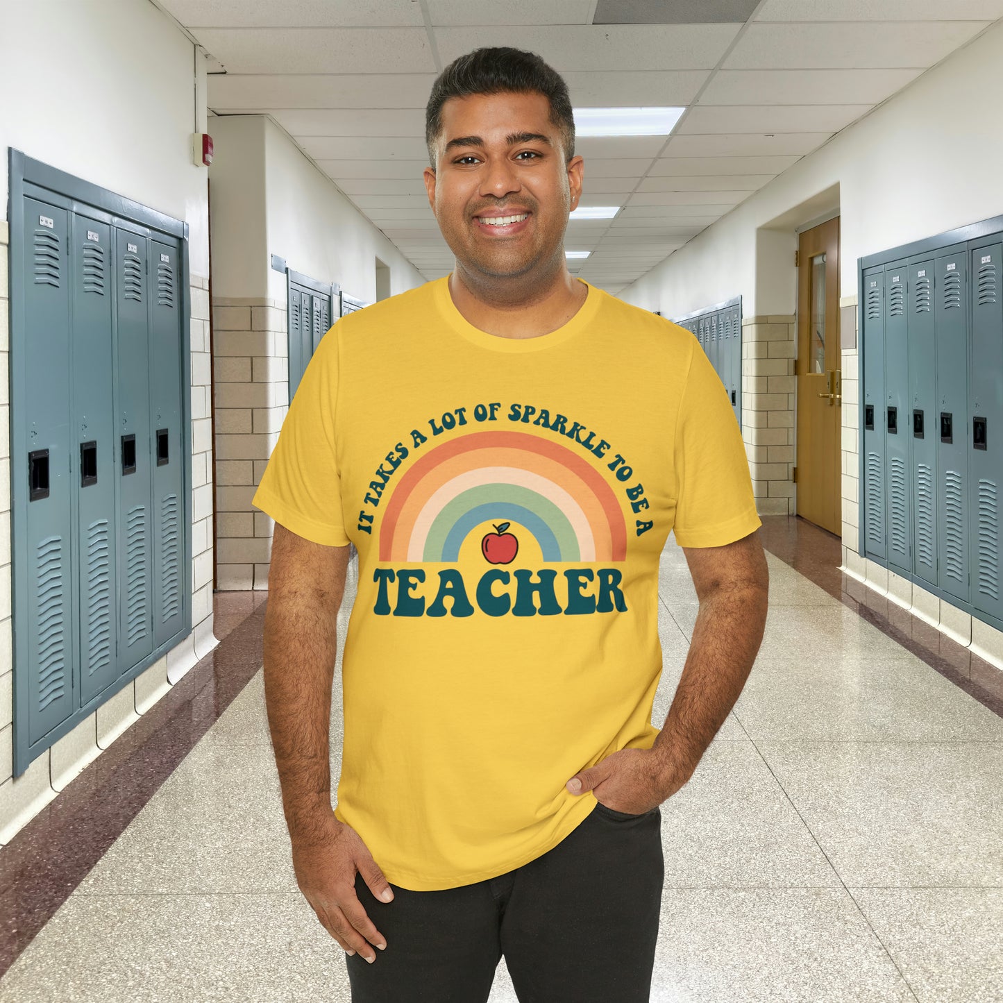 It takes alot of Sparkle to be a Teacher Unisex Jersey Short Sleeve Tee