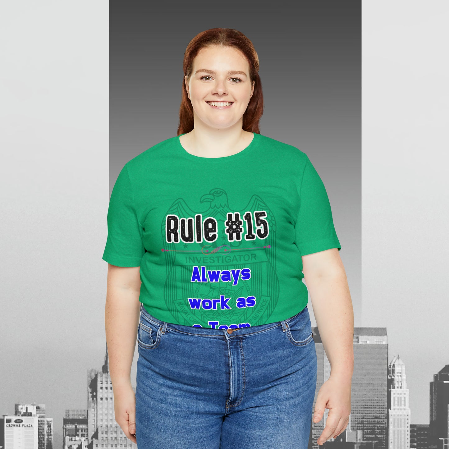 Rules of Gibbs #15 Always work as a Team Unisex Jersey Short Sleeve Tee