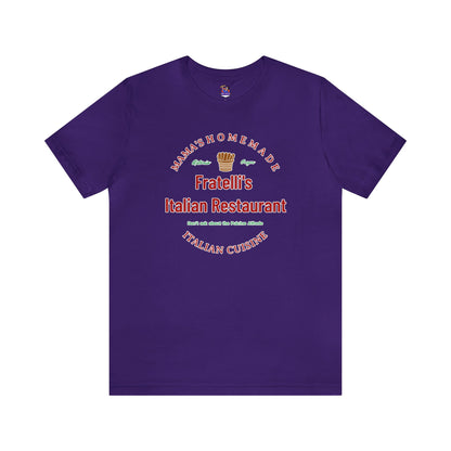 Fratelli's Italian Restaurant Unisex Jersey Short Sleeve Tee Fratelli's Goonies Pirate's Pasta-Lover Apparel Goonies Nostalgia Wear
