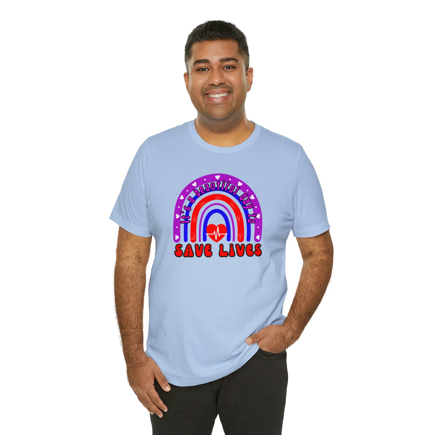 It's a Good Day to Save Lives, Nurse Unisex Jersey Tee Bella+Canvas 3001 Healthcare Gift Medical Students, Various Sizes Available