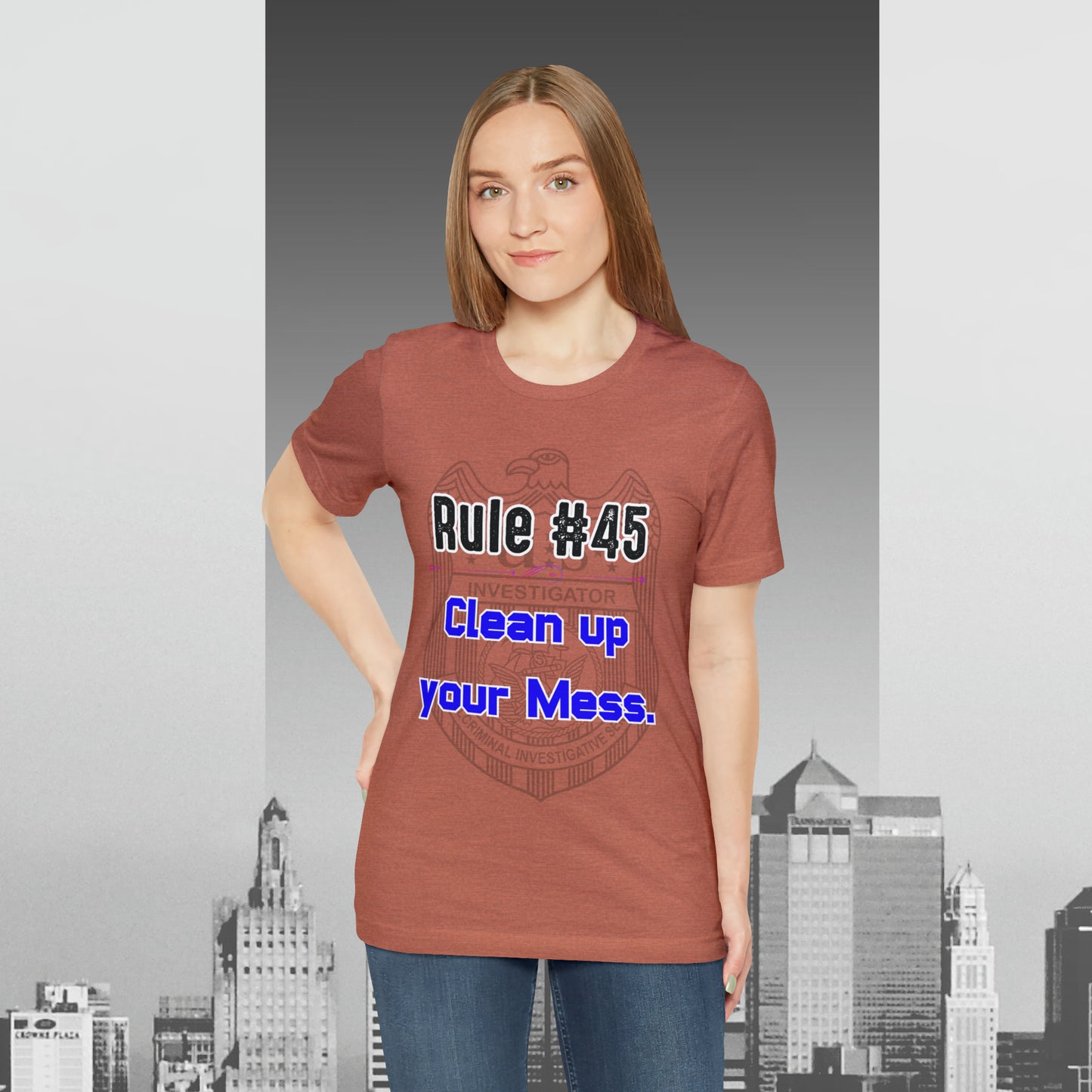 Rules of Gibbs #45 Clean up your Mess Unisex Jersey Short Sleeve Tee