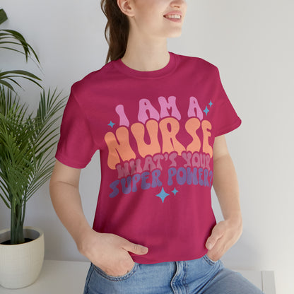 Comfy and Stylish Bella+Canva 3001 Nurse T-Shirt: Perfect Gift for Professionals & Nursing Students, Soft Fabric, Various Sizes Available