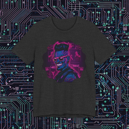 The Future is now Cyber Punk Guy Unisex Jersey Short Sleeve Tee