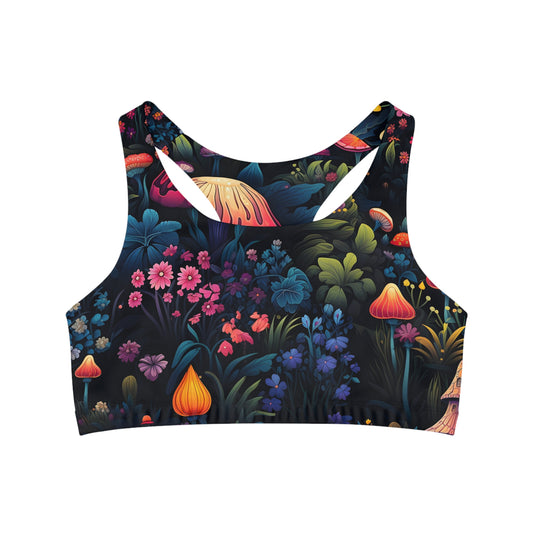 Fairy Tale Magical Forest Seamless Sports Bra (AOP)