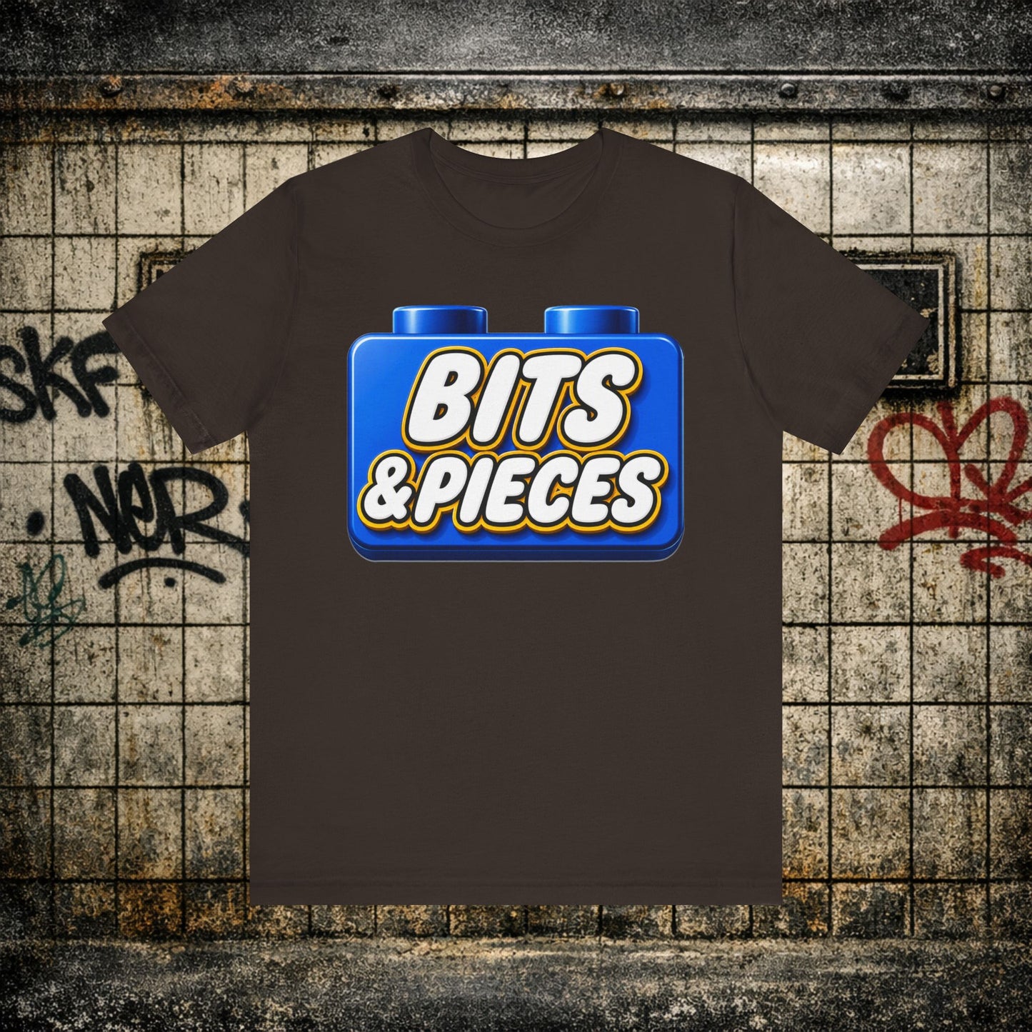 Bits & Pieces Graphic Tee One Size Fits All… Jokes?”