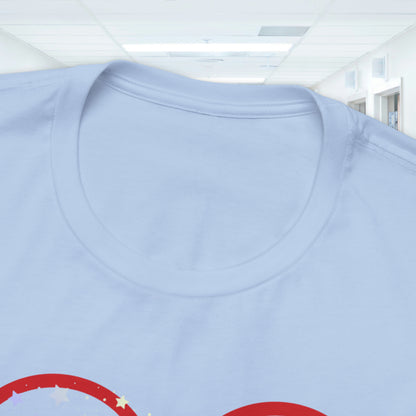 Nurse Love Unisex Jersey Tee Bella+Canvas 3001 Healthcare Gift Medical Students, Soft Fabric, Various Sizes Available