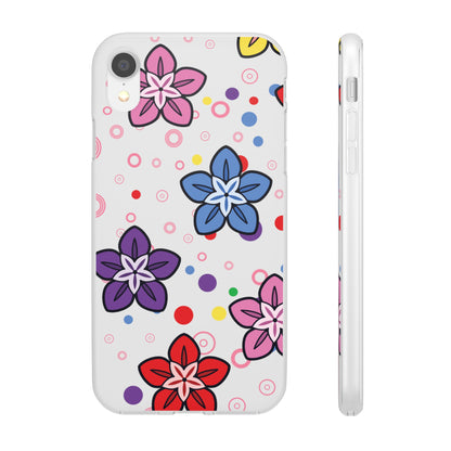 Retro Colorful Flowers Flexi Cases for IPhone and Samsung
