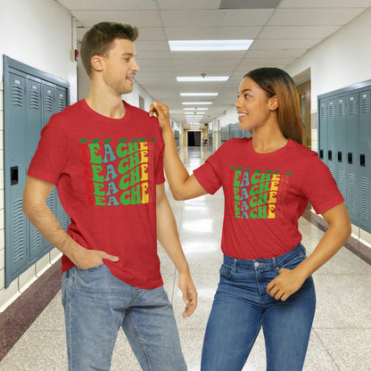 Colorful Teacher Unisex Jersey Short Sleeve Tee