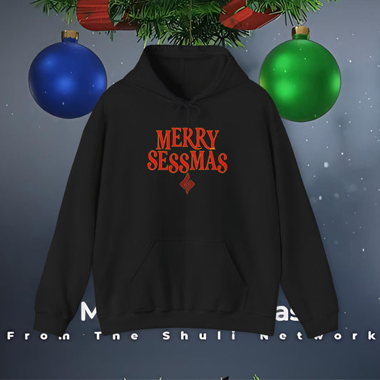 Merry Sessmas Hoodie – Festive "Skol" Holiday Graphic Sweatshirt