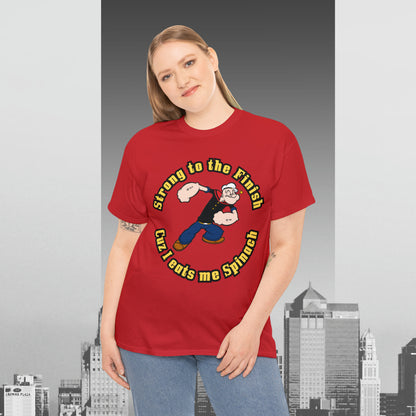 Popeyes Strong to The Finish Unisex Heavy Cotton Tee