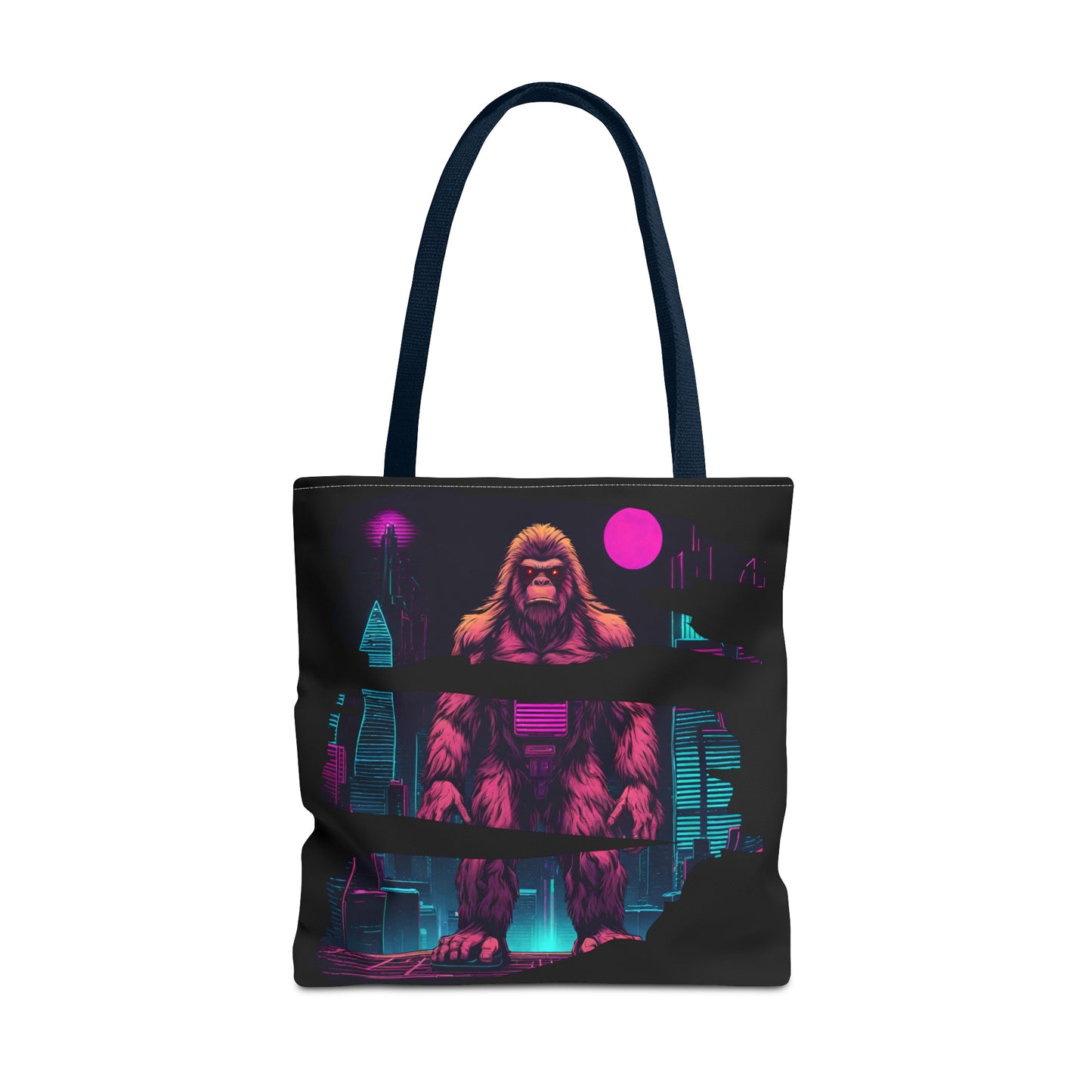 Bigfoot in a Cyber City AOP Tote Bag