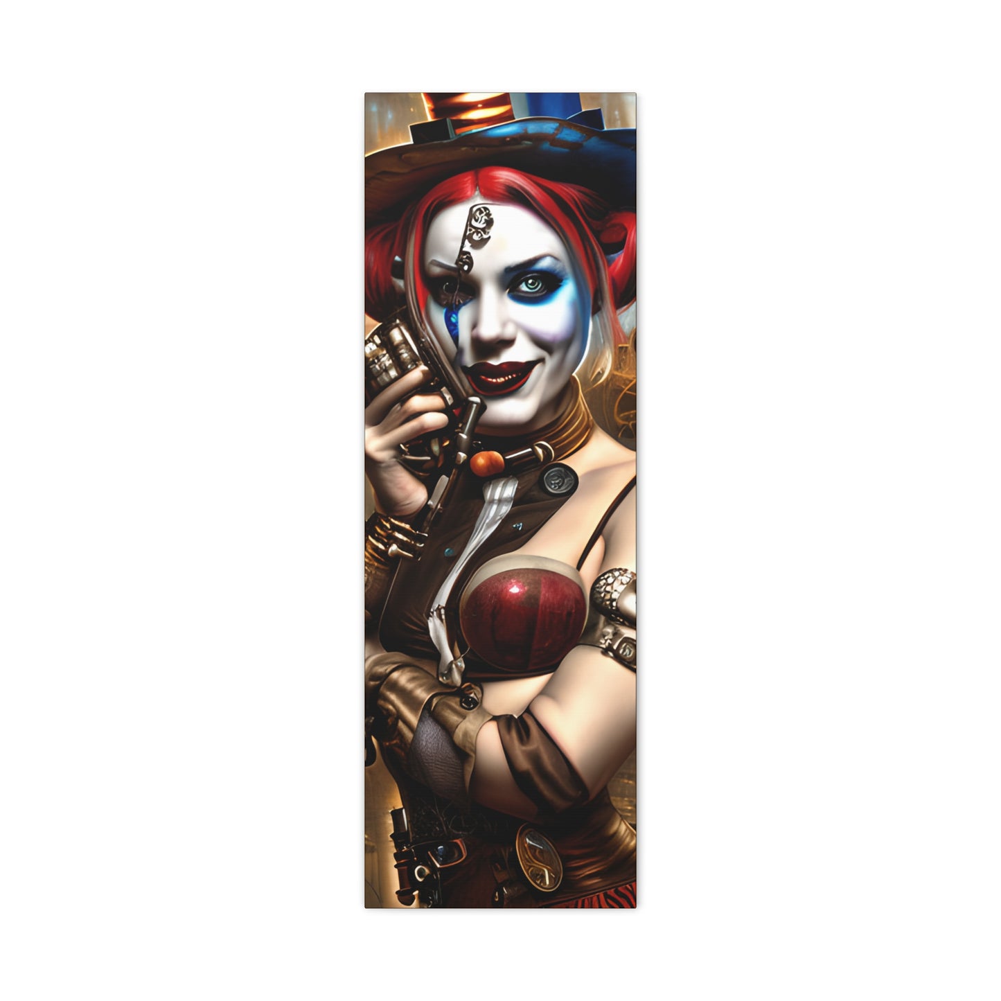 Hyper Realistic Steampunk Harley Quinn Matte Canvas, Stretched, 1.25"