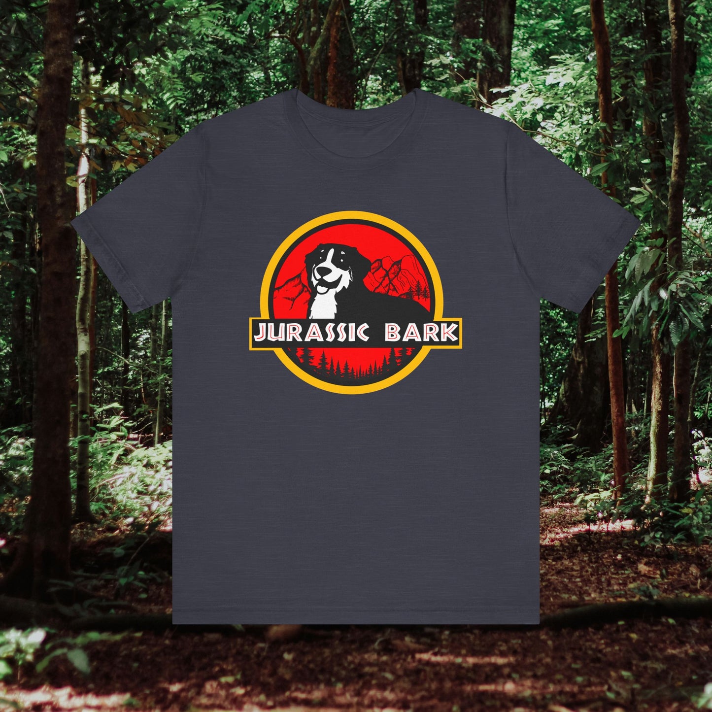 Jurassic Bark Tee - Unisex Dog Lover T-Shirt, Funny Pet Owner Gift, Nature Enthusiast Apparel, Great for Birthdays, Casual Wear, [...]