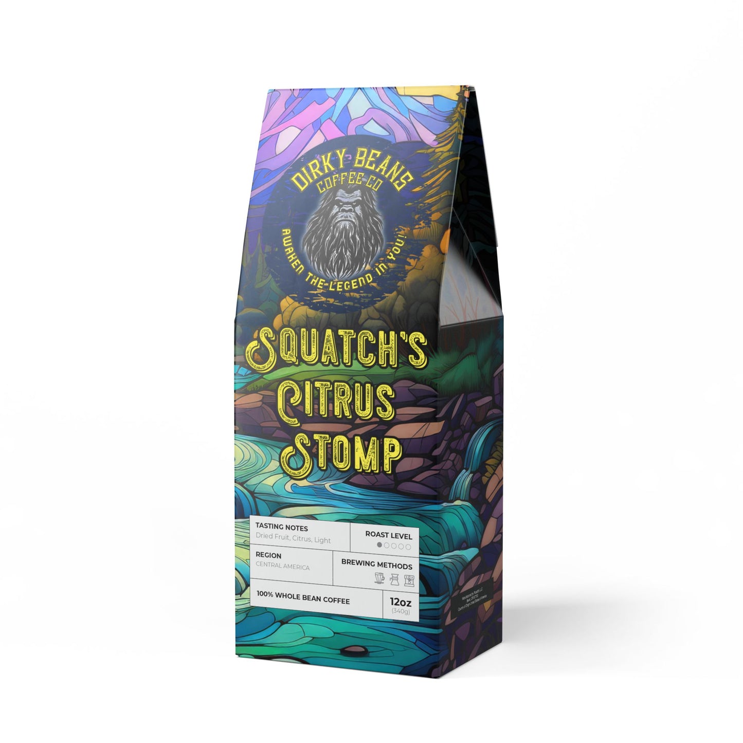 Squatch's Citrus Stomp: Dried Fruit & Citrus Burst - A Brew to Wake the Wilderness! (Light Roast) Coffee