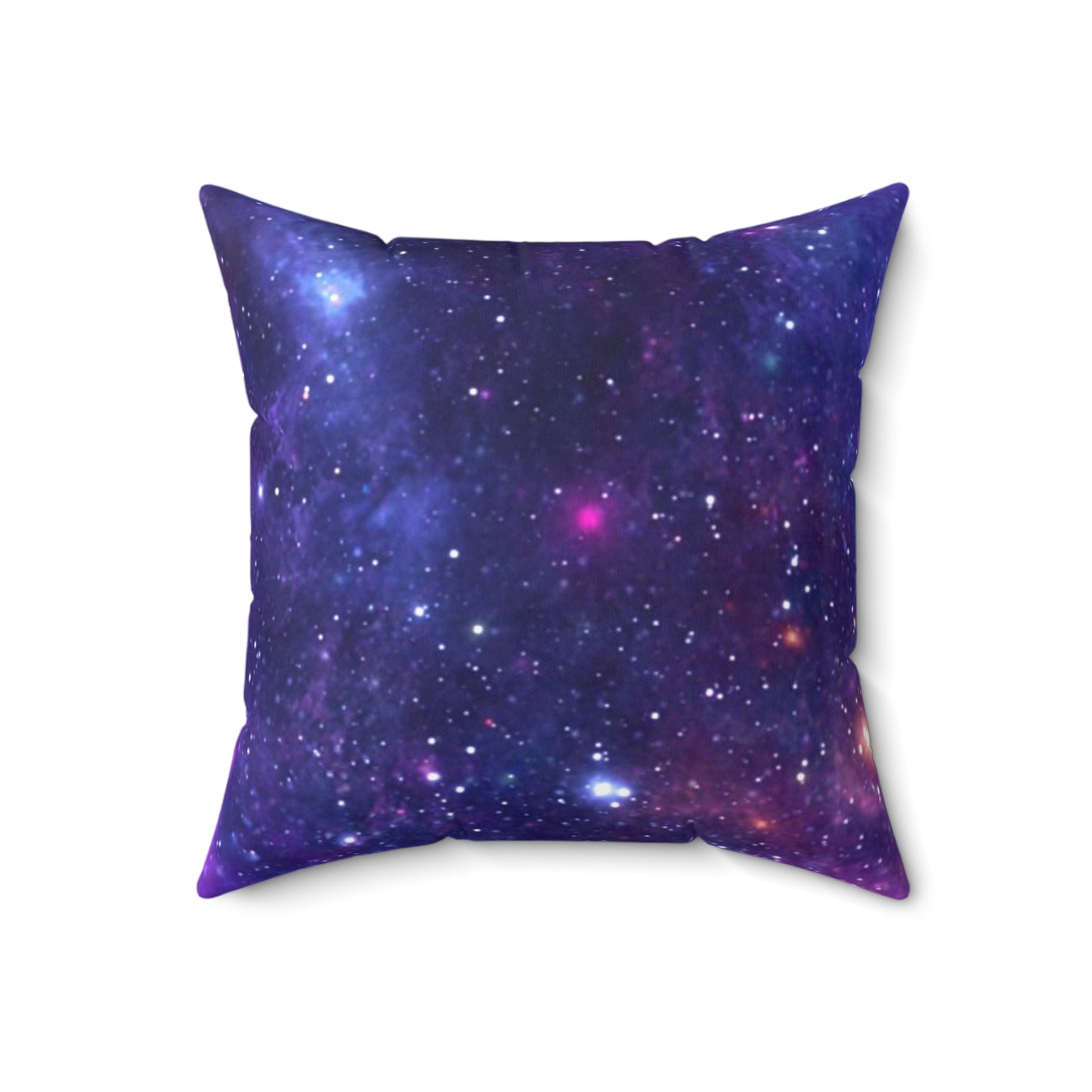 Purple Beyond the Stars Outer Space Out of this World Spun Polyester Square Pillow