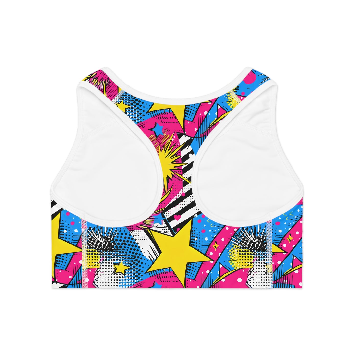 Vibrant Abstract Pop Art Women's Sports Bra (AOP)