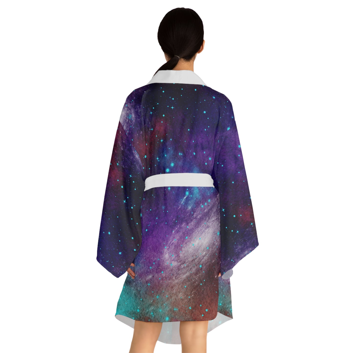 Outer Space Out of this World Long Sleeve Kimono Robe (AOP)